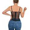 Camisola Blanca de Encaje Sexy Transparente Ropa de Mujer Transfronteriza Corsé de Ballena Bustier Ajustado Camisola Pequeña Ropa Interior Verano Nuevo Estilo