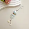 Lindo Colgante de Nube de Amor Colorida con Goteo de Aceite Versátil Cadena para Teléfono Móvil Colgante Goo Ben Hebilla para Colgar en Bolso Correa para Funda de Teléfono Móvil