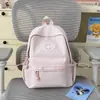 Mochila Pequeña Versátil de Color Sólido Nueva Estilo Coreano para Mujer Niña Estudiante Mini Mochila Alta Calidad Simple Casual