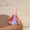 Borlas Mini con Extremos de Borla, Borlas Cortas y Gruesas Estilo Tíbet de Hilo de Algodón, Borlas de Hilo de Algodón Multicolor Tejidas a Mano para Manualidades, Producto Terminado