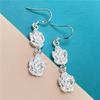 Comercio exterior exportación pendientes de moda chapados en plata 925 flor de ciruelo versión coreana de gran cantidad en stock suministro pendientes pendientes