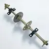 Eixo traseiro modificado para buggy de três e quatro rodas para praia, coroa de eixo traseiro reforçada para kart, conjunto de eixo traseiro 600-740mm