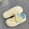 Zapatillas Versátiles Chic de Suela Gruesa Dopamine para Mujer Otoño 2025 Nuevos Zapatos Blancos Birkenstock Zapatos de Entrenamiento Retro Moral