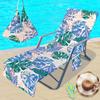 Funda para silla de playa transfronteriza funda para silla de playa de microfibra hojas de impresión digital 3D se puede pedir al menos una pieza