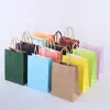 Bolsa de regalo para joyería tienda de ropa al por mayor bolsa de embalaje para repostería bolsa de mano para llevar té con leche y café bolsa de papel
