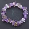 S344 Pulsera de Amatista Joyería de Cristal Grava de Cristal Piedra del Amor Amatista Piedra Original Joyería de Pulsera