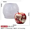 Molde para Hornear Pasteles Serie Navideña Papá Noel Estéreo Manzana Alce Vela de Aromaterapia Decoración de Ambiente Molde de Silicona