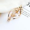 Nuevos accesorios de joyería DIY chapados en cobre, oro real, pendientes de borla irregulares de gran personalidad europea y americana, collar al por mayor
