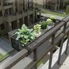 Estante para Repisa de Ventana, Soporte de Flores para Balcón Exterior, Estante Colgante para Cesta en Barandilla, Soporte de Hierro para Maceta Colgante de Suculentas y Plantas Verdes