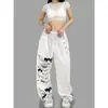 Nuevo Estilo Danza Jazz Calle Europea y Americana Hip-Hop Americano Pantalones Sueltos Largos Hip-Hop Casual Deportivos de Pierna Ancha para Mujer