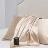 Envío directo transfronterizo Temu Etiquetado al por mayor en stock Satén de seda simulada Funda de almohada Núcleo de almohada sedoso refrescante Funda de almohada Ropa de cama