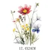 Pegatinas de Transferencia de Calor de Flores Silvestres Acuarela de Fábrica Patrones Impresos Pegatinas de Transferencia de Calor para Ropa Pegatinas de Transferencia de Calor Impresas Offset