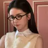 Óculos de Nerd Zhang Yuanying Estampa de Leopardo Vertebral Redondo Retro Armação para Miopia Luz Anti-azul para Mulheres