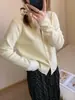 Cárdigan de Punto para Mujer 2026 Primavera y Otoño en Rosa Suave, Cuello en V, Juvenil, Delgado, Corto, Holgado, Suéter de Moda