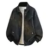 Chaqueta de Motocicleta Desestructurada de Cuello Alto a la Moda Transfronteriza para Hombres y Mujeres Nueva Colección Primavera y Otoño 2026 Chaqueta Versátil Holgada Retro