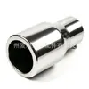 Punta de Escape de Coche 60-89mm Punta de Tubo de Escape de Acero Inoxidable Silenciador de Escape de una Sola Capa Pintado Adecuado para Tubo de 57mm