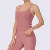 Top Fitness com Gola Halter e Alças Finas, Lindo Design nas Costas, Sensação de Pele Nu, Sutiã Esportivo para Corrida Feminino, Secagem Rápida, Camiseta de Yoga à Prova de Impacto