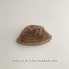 Sombrero Infantil Estilo Coreano Sombrero de Pescador de Invierno para Niña Sombrero Mullido Estilo Occidental para Niños y Bebés Otoño e Invierno Sombrero de Olla a Prueba de Viento Moderno