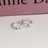 Aretes de Piedra Ópalo, Círculos Plisados, Aretes de Diamante de Color, Diseño de Nicho para Mujer, Elegantes de Moda, Lujo Accesible, No Necesitan Quitarse los Aretes para Dormir