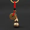 Chaveiro do Zodíaco de Latão Corda Vermelha Moeda dos Cinco Imperadores Pingente de Chaveiro Chaveiro de Carro Ponto Turístico Venda Quente