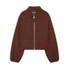 Fabricante transfronterizo de ropa para mujer al por mayor nuevo estilo otoño e invierno 2026 solapa versátil dobladillo burbuja holgado abrigo extragrande