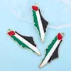 Vendas Diretas do Fabricante Transfronteiriças Bandeira da Palestina Livre Acessórios de Joias DIY para Pendurar Material Liga com Gotejamento de Óleo Lote Misto