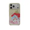 Pintura a Óleo Casa Grafite Cãozinho Maçã Giratória Capa para Celular 17Promax Adequada para 16Promax Camada Dupla 15pro