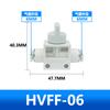 Conector pneumático BUC-08 válvula manual HVFF-10 válvula de interruptor manual 4/6/12/14/16 mão giro rápido em linha reta