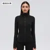 Chaqueta Deportiva de Cuello Alto para Mujer con Lunares, Adelgazante, Ropa de Yoga, Chaqueta de Fitness para Entrenamiento de Pilates D26110