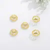 Mia fabricantes mayorista accesorios para joyería hechos a mano diy soporte hueco de metal para flores soporte para cuentas sombrero de flor accesorios de cuerda para la mano materiales