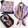 Pañuelo de Seda para Mujer 2025 Estilo Nuevo, Pañuelo Cuadrado Pequeño para el Cuello, Apto para la Piel, Regalo para Mamá, Combina con Camisas, Pañuelo Cuadrado de 70, Pañuelo para el Cuello