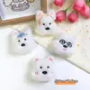 Pelúcia Fofa Filhote West Highland Acessórios para Broche DIY Óculos Pingente para Bolsa Cachorro Acessórios para Headwear Roupas Acessórios