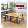 Mesa de Estúdio Artesanal Arte Pintura de Mesa de Treinamento Mesa e Cadeira Jardim de Infância Tutorial Aula Cor Criança Tutorial Aula Crianças