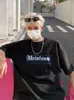 Camiseta de Manga Curta Galaxy Meteor para Homens, Verão Fina Solta Pesada Algodão Puro Manga Meia Pele Amigável Respirável Casual