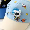 Chapéu de Desenho Animado para Bebê de 2-6 Anos para a Primavera de 2026, Boné de Beisebol Infantil Urso Espacial, Chapéu de Sol de Verão