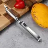 Pelador Casero, Rebanador de Papas, Herramienta de Cocina Multifuncional de Acero Inoxidable para Frutas y Verduras
