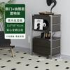 Gabinete de Revista abatible estilo tronco Gabinete lateral para sala de estar Estante de almacenamiento estilo japonés Librero Gabinete tipo cubo Almacenamiento para el hogar Gabinete de almacenamiento nórdico
