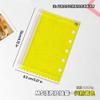 Bolsa de Almacenamiento con Cremallera para Páginas Interiores de Cuaderno M5, Estuche para Tarjetas de Fan, Carpeta de Fotos de 3 Pulgadas, Accesorios de Almacenamiento