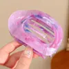 Pinza para el pelo plana de abulón específica para yoga para mujer, no lastima la nuca, elegante accesorio para el cabello