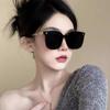 2023 Nuevos Lentes de Sol gm para Mujer Retro Personalizados de Alta Gama Sensación Estilo ins Protector Solar Adelgazantes Metal Marco Grande