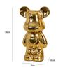 Boneca de urso de amor de desenho animado fofo de cerâmica de 18cm decoração de urso violento sala de estar armário de vinho mesa decoração de casa