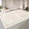 Alfombra de Sala de Estar de Gama Alta Estilo Wabi-Sabi Sencillo, Tapete para Mesa de Café de Vestidor, Manta para Sofá, Estudio Sencillo, Alfombra de Lujo Ligero y Resistente a Manchas