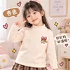 Homens Mulheres Crianças Gola Meia-Alta Camada de Base Quente Outono Inverno De Rong Crianças Peça Única Crianças Médias e Grandes Essencial para Uniforme Escolar Camiseta de Base com Gola Meia-Alta