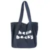 Moda de Verano 2026 Bolso Grande de Hombro Único para Mujer, Bolso Tote Simple para Estudiantes y Viajes Diarios, Negro Ins