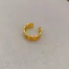Moda Nova Coreana e Japonesa Anel Aberto Geométrico Simples de Cruz Vazado Escovado com Diamante Anel Minimalista para Dedo Indicador para Mulheres