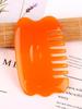 Pente Meridiano de Resina com Barra de Dentes Grandes, Ferramenta de Beleza, Terapia de Cabeça Verde, Pente de Massagem para Raspagem de Cabeça, Atacado