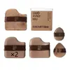 Esponja Cushion con Polvo de Chocolate Guo Xiaoniu, Doble Uso para Aplicación Seca y Húmeda, Esponja para Fijar Maquillaje, Esponja Mini para Maquillaje Corrector de Tamaño de Pulgar