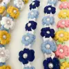 Correa de Cámara Larga Bohemia Hecha a Mano con Flores de Cuentas Flor de Margarita Lanyard para Teléfono Cadena Colgante Colorida para Mujeres