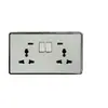 Panel de pared enchufe interruptor oculto ultrafino doble control unipolar doméstico apertura única control único multifunción explosiones de Amazon