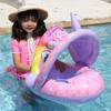 Anillo de Asiento para Niños de Venta Caliente Transfronteriza con Toldo de Protección Solar Anillo de Natación para Bebé Asiento Venta al por Mayor Juguete Acuático Antivuelco